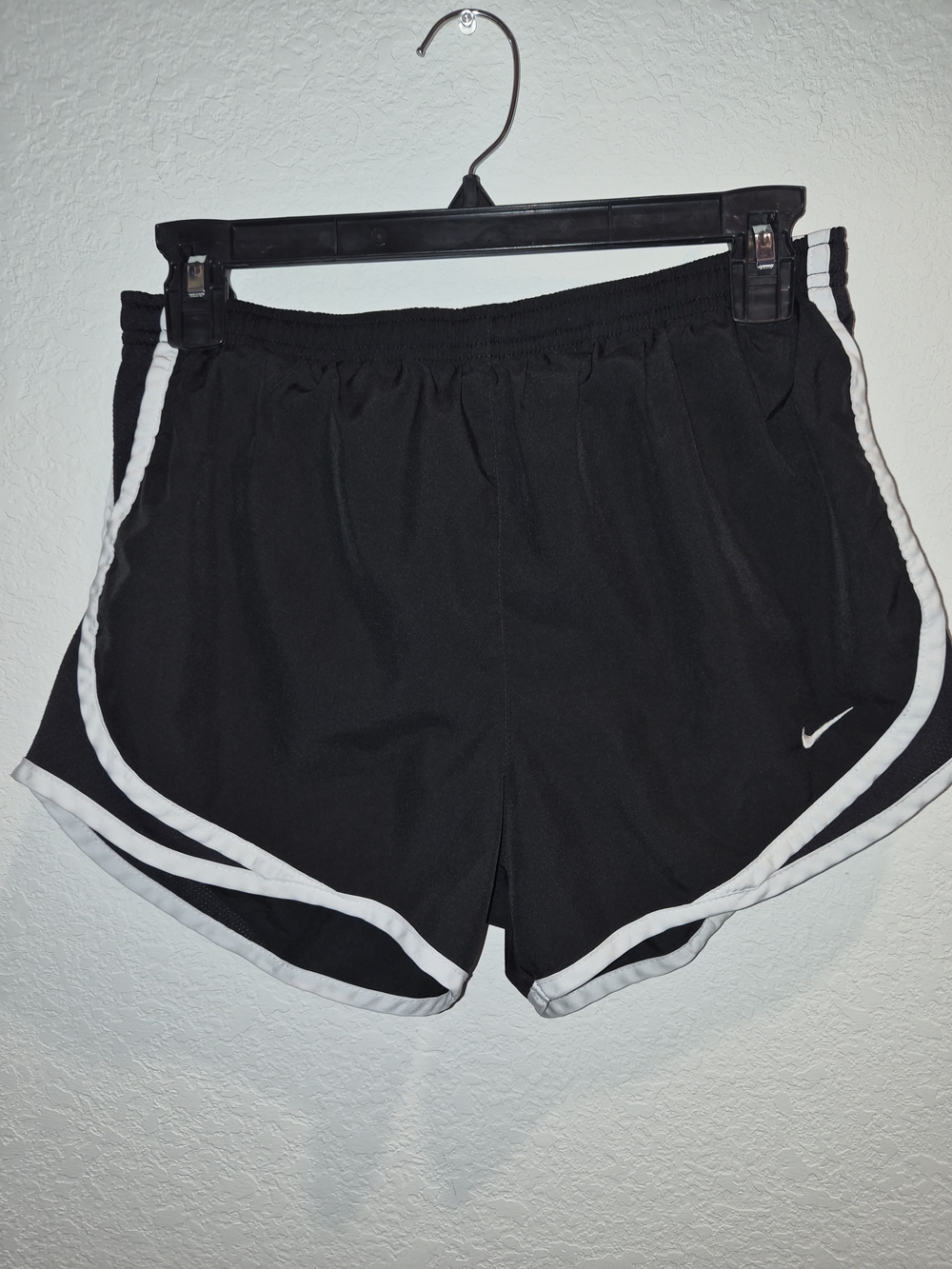 Nike Black Athletic Shorts with White Trim